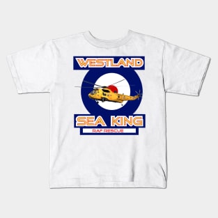 Westland Sea King Search and rescue helicopter in RAF roundel, Kids T-Shirt